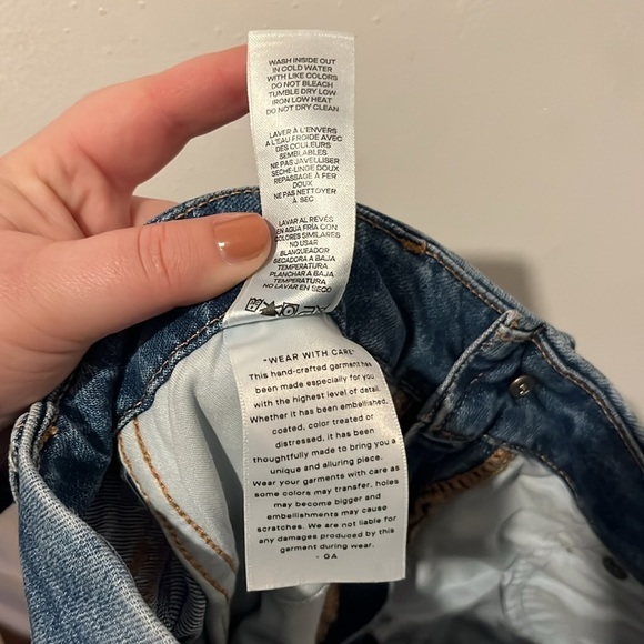 GOOD AMERICAN High Rise Blue Jeans Size 25/0 - Picture 9 of 10